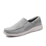 Mocassins homme - marque - mod�le - plat antid�rapant - respirante - couleur gris