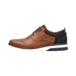 Mocassin homme - rieker - clarino - cuir - marron