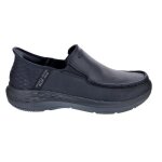 Mocassins homme skechers - modle usa - noir / blanc