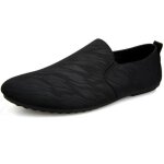 Mocassins homme - suede classic oxford chaussures cuir - noir - synthtique