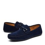 Mocassins hommes en toile bleu décontracté confortable - marque - modèle Mocassins hommes en toile bleu décontracté confortable - marque - modèle