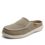 Mocassins homme toile camel - printemps - �t� casual et a�r�