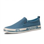 Mocassins homme en toile respirante - bleu - chaussures casual
