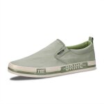 Mocassins homme en toile respirante - marque - modèle - vert - adulte Mocassins homme en toile respirante - marque - modèle - vert - adulte