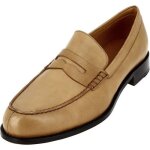 Mocassin homme de ville en cuir cognac 150 - beige - adulte