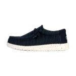 Mocassin  lacets hey dude wally stretch sox - marine