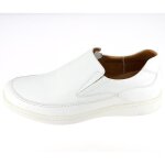 Mocassin m�dical homme en cuir blanc - marque - mod�le - l�g�re et confortable - soulage la douleur