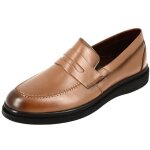 Mocassin mdical homme en cuir cognac - lgant et confortable