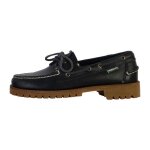 Mocassins cuir sebago per700 - bleu