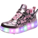 Mode baskets enfants led lumires chaussures  roulettes garons filles sneakers avec roues automatique ...