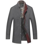 Mode caban mi - longue manteau en laine homme simple boutonnage pardessus vêtements homme de automne Mode caban mi - longue manteau en laine homme simple boutonnage pardessus vêtements homme de automne