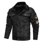 Mode veste - blouson de automne - hiver homme en suède col revers doublee cachemire fashion - noir Mode veste - blouson de automne - hiver homme en suède col revers doublee cachemire fashion - noir