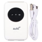 Modem wifi usb 4g lte - mxzzand - 300 mbps - blanc - emplacement pour carte sim - batterie 3200 mah