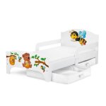 Moderne lit denfant toddler en bois mounours et abeilles