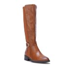 La modeuse - bottes cuissardes - bottes cavalires en simili dotes dun empicement lastique. modle ...