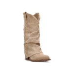 La modeuse - bottes cuissardes - bottes mi - hautes santiags en sudine. dotes dun grand revers avec ...
