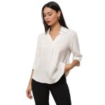 La modeuse - chemisiers blouses - blouse fluide asymtrique. manches 3 / 4.