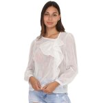 Blouse transparente avec volants et taches scintillantes. pour femme - chemisiers blouses - la modeuse ...