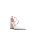 La modeuse - escarpins - escarpins en simili ouverts sur les cts. dots de deux brides croises avec ...