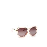 La modeuse - lunettes de soleil - lunettes de soleil oeil de chat larges. branches mtalliques verres ...
