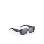 Lunettes de soleil � verres et monture rectangulaires. dot�es de branches larges en relief. cat�gorie ...