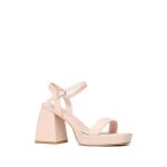 La modeuse - sandales nu - pieds - sandales style babies  plateforme en simili avec bout carr. dotes ...