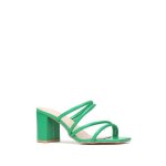 La modeuse - tongs mules - mules en simili  multi brides fines. dotes dun talon et dun bout ouvert ...