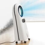 Modezvous - climatiseur portable evaporation purificateur air ioniseur sans lame avec eclairage led 90w ... Modezvous - climatiseur portable evaporation purificateur air ioniseur sans lame avec eclairage led 90w ...