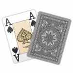 Modiano cristallo - jeu de 55 cartes 100% plastique - format poker - 4 index jumbo gris Modiano cristallo - jeu de 55 cartes 100% plastique - format poker - 4 index jumbo gris