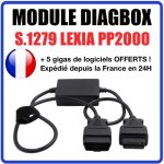 Module diagbox s1279 outil de diagnostic obd2 peugeot citro�n compatible pp2000
