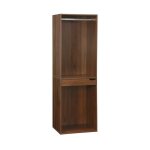 Module dressing avec penderie et porte - pantalons. noyer. panneaux stratifis