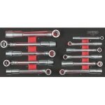 Module - ks tools - 713. 2011 - module de clés à pipe débouchées - clés 6 pans - 11 pièces Module - ks tools - 713. 2011 - module de clés à pipe débouchées - clés 6 pans - 11 pièces