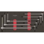 Module - ks tools - 713. 5017 - module de cl�s m�les 6 pans - poign�e en t - pour servantes et �tablis ...