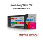 Module pcmcia - fransat - hd4k - 27 cha�nes tnt hd - habitat collectif - sans abonnement