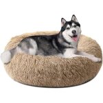 Moelleux tapis chien coussin xl xxl orthopedique panier chien anti stress xxxl rond coussin apaisant ...