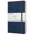 Carnet de croquis - moleskine - art collection - 165gsm - couverture rigide - 13x21cm - bleu saphir