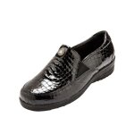 Molire - chaussures extra larges pour femme - semelle amovible - noir