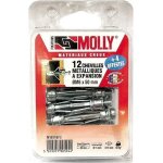 Molly lot de 16 chevilles - 5x50 mm + vis