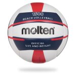 Molten ballon de beach - volley - blanc bleu et rouge