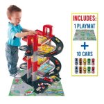 Molto garage � jouets 5 �tages + 10 voitures + tapis de jeu