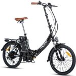 Moma bikes - vlo lectrique vae pliant de ville - e - 20. 2 - aluminium - shimano 7 vitessses - batterie ...