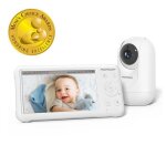 Momcozy babyphone cam�ra moniteur b�b� hd 1080p 5 avec cam�ra et audio vision nocturne infrarouge