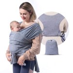 Momcozy echarpe de portage bebe r�glable echarpe de portage sans noeud avant / arri�re ergonomique