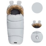 Momi cozy - chancelire bb universelle - sac de couchage universel pour poussette isole ? gris