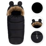 Momi cozy - chancelière bébé universelle - sac de couchage universel pour poussette isolée ? noir Momi cozy - chancelière bébé universelle - sac de couchage universel pour poussette isolée ? noir