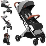 Momi estelle light poussette bébé citadine ultra compacte - de 6 mois - jusquà 15kg - gris Momi estelle light poussette bébé citadine ultra compacte - de 6 mois - jusquà 15kg - gris
