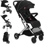 Momi estelle light poussette bébé citadine ultra compacte - de 6 mois - jusquà 15kg ? noir / argent Momi estelle light poussette bébé citadine ultra compacte - de 6 mois - jusquà 15kg ? noir / argent