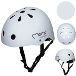 Momi mimi - casque enfant vlo scooter - tour de tte 47 - 58 cm - abs eps - mentonnire rglable - gris ...
