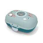 Monbento - bo�te � go�ter snack box herm�tique - id�al pour ecole ou parc - mb gram bleu capy