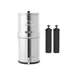 Fontaine monderma big 8. 5l - 2 cartouches black filters - robinet inox